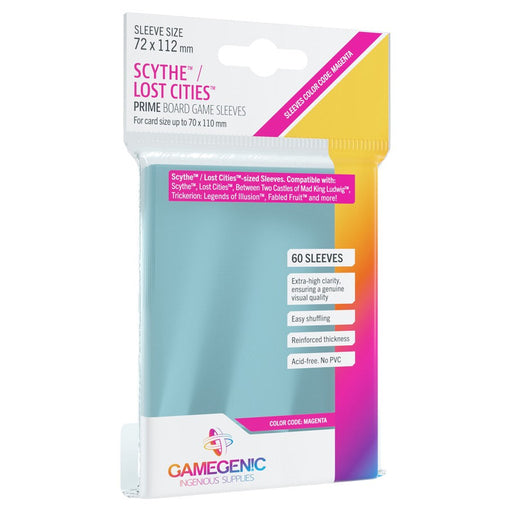 GameGenic PRIME Scythe/Lost Cities Sleeves 72 x 112 mm - Magenta - Premium Accessories - Just $3.99! Shop now at Retro Gaming of Denver