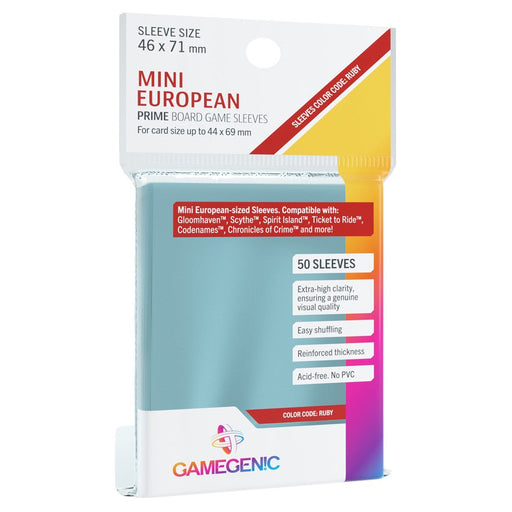 GameGenic PRIME Mini European-Sized Sleeves 46 x 71 mm - Ruby - Premium Accessories - Just $3.49! Shop now at Retro Gaming of Denver