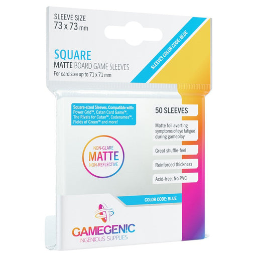 GameGenic MATTE Square-Sized Sleeves 73 x 73 mm - Blue - Premium Accessories - Just $3.99! Shop now at Retro Gaming of Denver