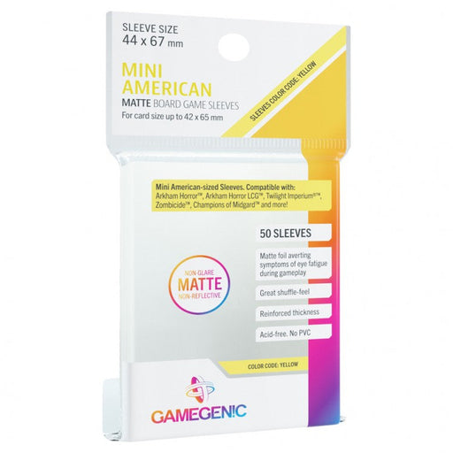 GameGenic MATTE Mini American-Sized Boardgame Sleeves 44 x 67 mm - Premium Accessories - Just $3.99! Shop now at Retro Gaming of Denver