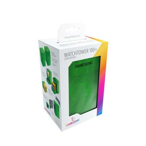 GameGenic Watchtower 100+ Card Convertible Deck Box: Green - Premium Accessories - Just $32.99! Shop now at Retro Gaming of Denver