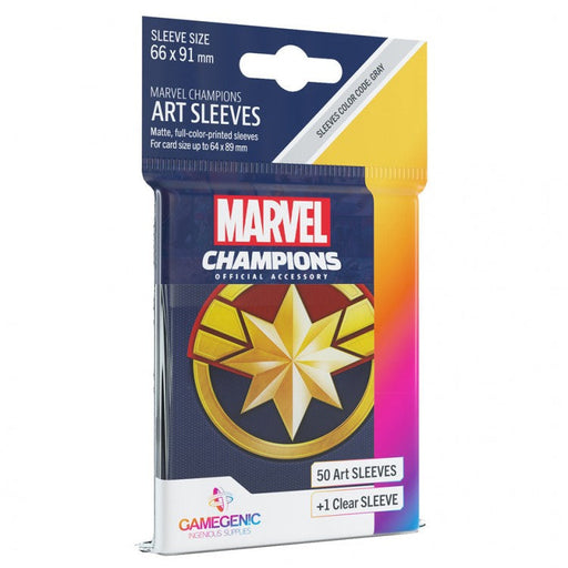 GameGenic Marvel Champions Art Sleeves - Captain Marvel - Premium Accessories - Just $7.99! Shop now at Retro Gaming of Denver