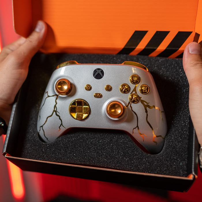 GOLD THUNDER XBOX SERIES X CUSTOM MODDED CONTROLLER - Premium XBOX X Signature Edition - Just $119.99! Shop now at Retro Gaming of Denver