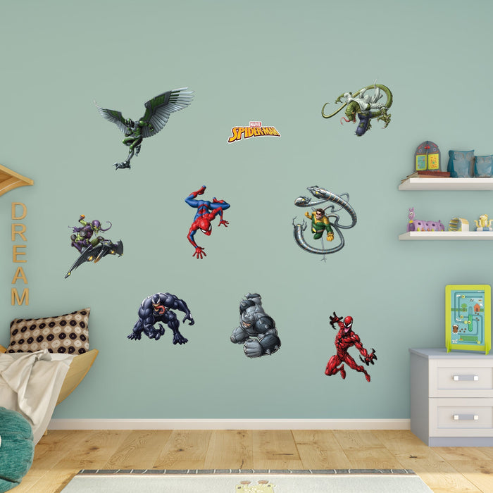 Spider-Man: Spider-Man Villains Collection        - Officially Licensed Marvel Removable     Adhesive Decal - Premium Collection - Just $79.99! Shop now at Retro Gaming of Denver