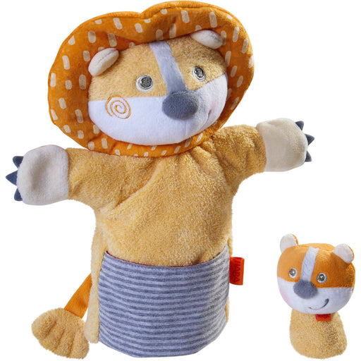 Glove Puppet Lion With Baby Cub Finger Puppet - Premium Glove Puppets - Just $24.99! Shop now at Retro Gaming of Denver