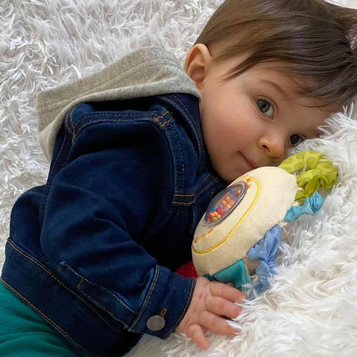 Teether Cuddly Rainbow Round Activity Toy - Premium Plush Baby - Just $19.99! Shop now at Retro Gaming of Denver