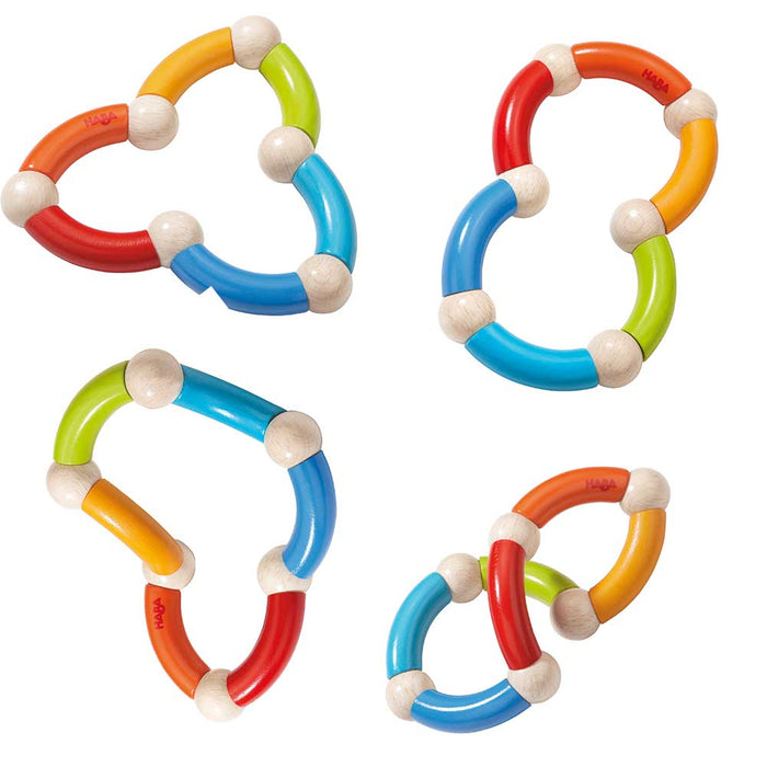 Color Snake Wooden Rattle & Fidget Toy - Premium Wooden Baby - Just $17.99! Shop now at Retro Gaming of Denver