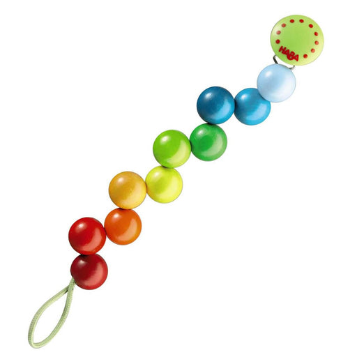 Rainbow Pearls Pacifier Holder - Premium Wooden Baby - Just $19.99! Shop now at Retro Gaming of Denver