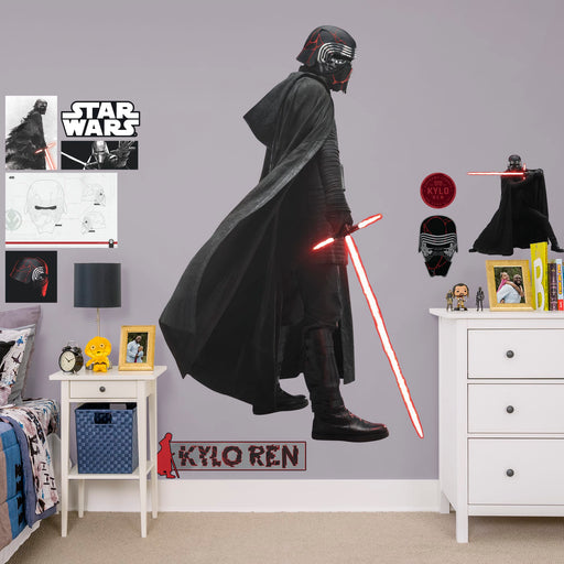Kylo Ren - Star Wars: The Rise of Skywalker - Officially Licensed Removable Wall Decal - Premium Vinyl Die-Cut Character - Just $69.99! Shop now at Retro Gaming of Denver