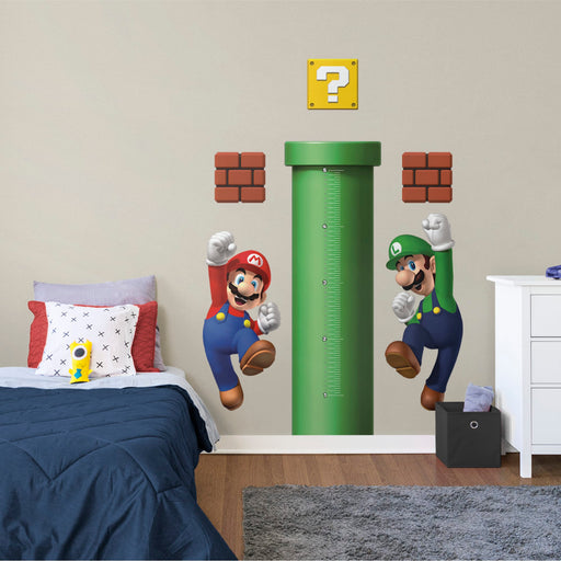 Super Mario���: Growth Chart - Officially Licensed Nintendo Removable Wall Decals - Premium Growth Chart - Just $99.99! Shop now at Retro Gaming of Denver