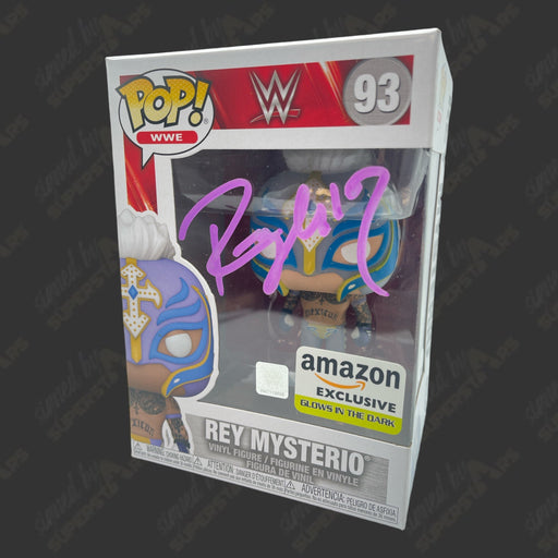 Rey Mysterio signed WWE Funko POP Figure #93 (Amazon Glow in the Dark w/ JSA) - Premium  - Just $125! Shop now at Retro Gaming of Denver