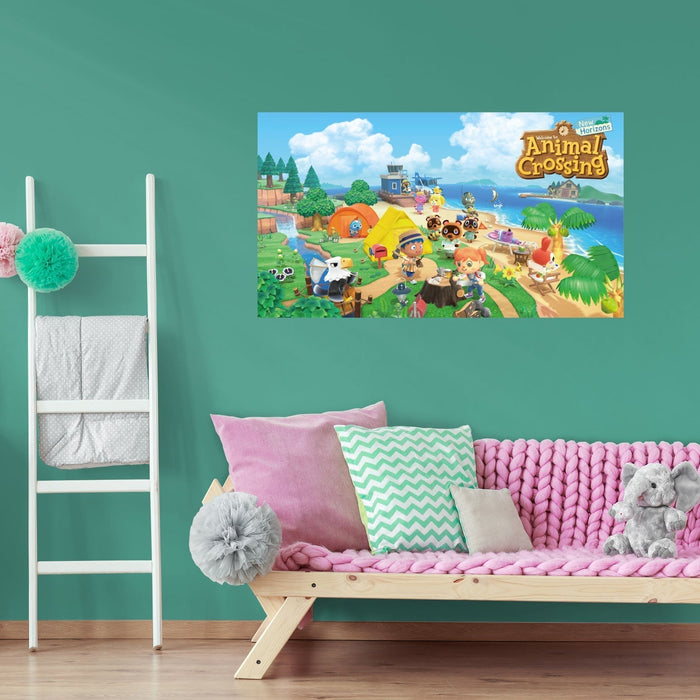 Animal Crossing:  New Horizons Mural        - Officially Licensed Nintendo Removable     Adhesive Decal - Premium Mural - Just $69.99! Shop now at Retro Gaming of Denver