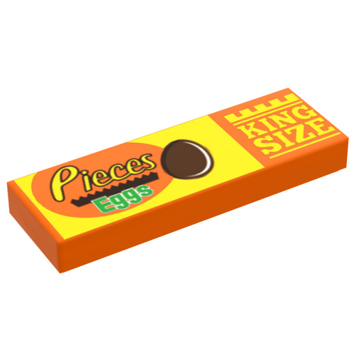 Pieces King Size Chocolate Eggs (Easter) - B3 Customs® Printed 1x3 Tile - Premium  - Just $1.50! Shop now at Retro Gaming of Denver