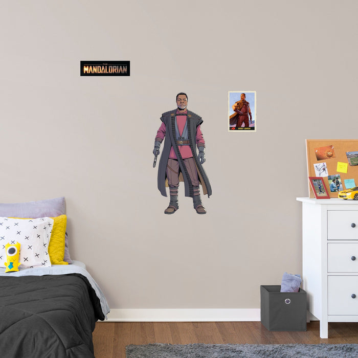 The Mandalorian Greef Karga RealBig        - Officially Licensed Star Wars Removable Wall   Adhesive Decal - Premium Vinyl Die-Cut Character - Just $69.99! Shop now at Retro Gaming of Denver