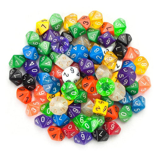 100+ Pack of Random D10 Polyhedral Dice in Multiple Colors - Premium Games - Just $39.99! Shop now at Retro Gaming of Denver
