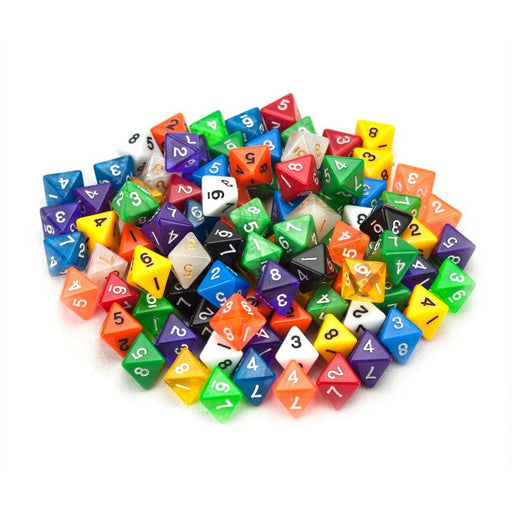 100+ Pack of Random D8 Polyhedral Dice in Multiple Colors - Premium Games - Just $34.99! Shop now at Retro Gaming of Denver