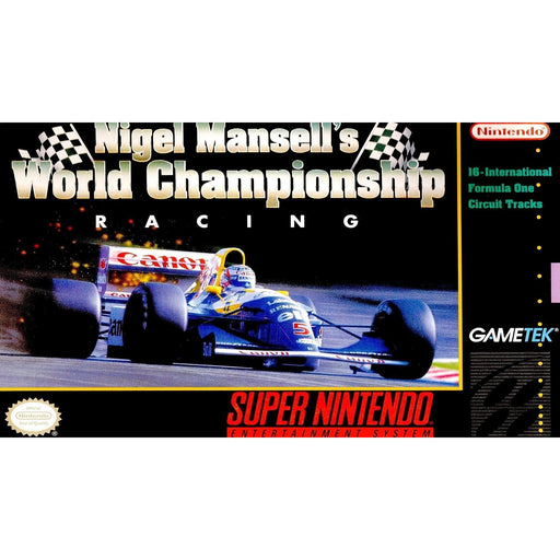 Nigel Mansell's World Championship Racing (Super Nintendo) - Premium Video Games - Just $0! Shop now at Retro Gaming of Denver