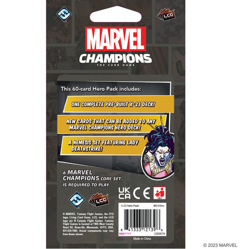 Marvel Champions LCG: X-23 Hero Pack - Premium Board Game - Just $16.99! Shop now at Retro Gaming of Denver