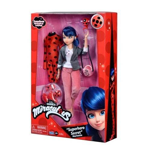 Miraculous Ladybug Superhero Secret Marinette Doll with Outfit - Premium Dolls - Just $29.97! Shop now at Retro Gaming of Denver
