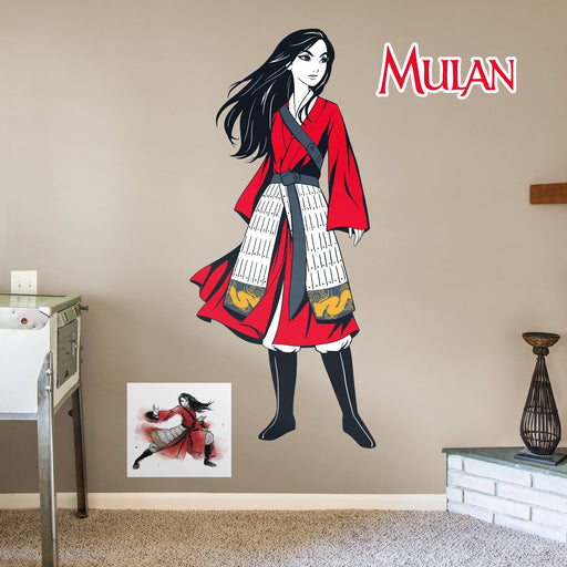Mulan - Illustrated-Officially Licensed Disney Removable Wall Decal - Premium Vinyl Die-Cut Character - Just $29.99! Shop now at Retro Gaming of Denver