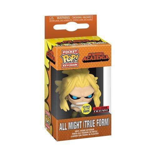Funko My Hero Academia All Might (True Form) GITD Pocket Pop! Key-chain - AAA Anime Exclusive - Premium Toys & Games - Just $9.99! Shop now at Retro Gaming of Denver