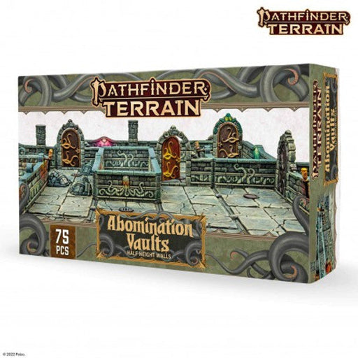 Pathfinder Terrain: Abomination Vaults Half-Height Walls - Premium Miniatures - Just $69! Shop now at Retro Gaming of Denver