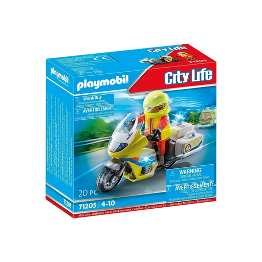 City Life - Rescue Motorcycle with Flashing Lights - Premium Imaginative Play - Just $21.95! Shop now at Retro Gaming of Denver