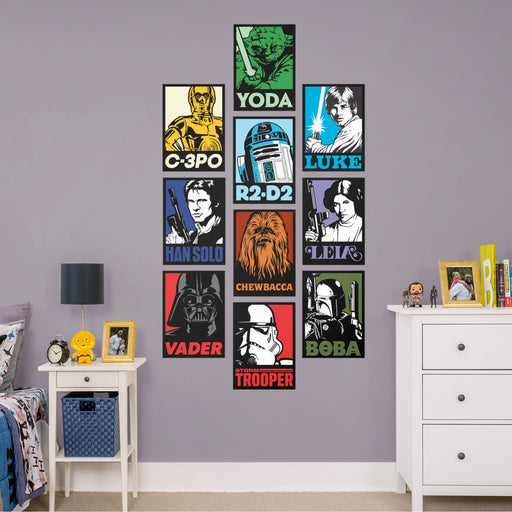 Star Wars: Portraits Collection - Officially Licensed Removable Wall Graphics - Premium Collection - Just $109.99! Shop now at Retro Gaming of Denver