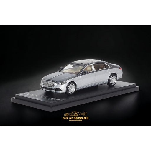 AR BOX 2021 Mercedes-Benz Maybach W223 Grey/ Hightech Silver 2-Tone Licensed Product 1:64 - Premium Mercedes-Benz - Just $39.99! Shop now at Retro Gaming of Denver