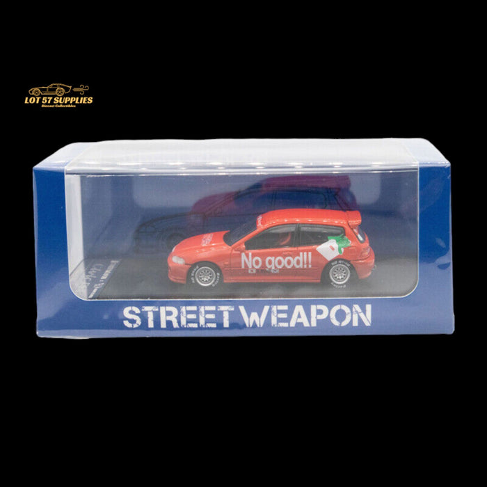 Street Weapon Honda EG6 Red SUPRME NO GOOD RACING Livery 1:64 - Premium Honda - Just $34.99! Shop now at Retro Gaming of Denver