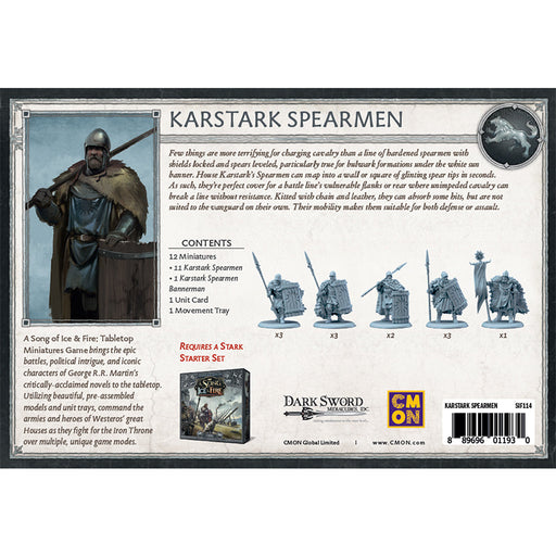 A Song of Ice & Fire: House Karstark Spearmen - Premium Miniatures - Just $34.99! Shop now at Retro Gaming of Denver