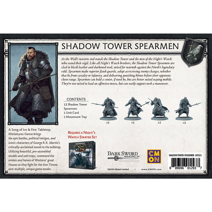 A Song of Ice & Fire: Shadow Tower Spearmen - Premium Miniatures - Just $34.99! Shop now at Retro Gaming of Denver