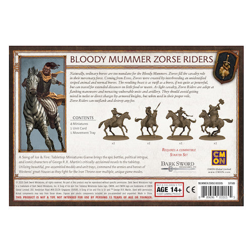 A Song of Ice & Fire: Bloody Mummers Zorse Riders - Premium Miniatures - Just $39.99! Shop now at Retro Gaming of Denver