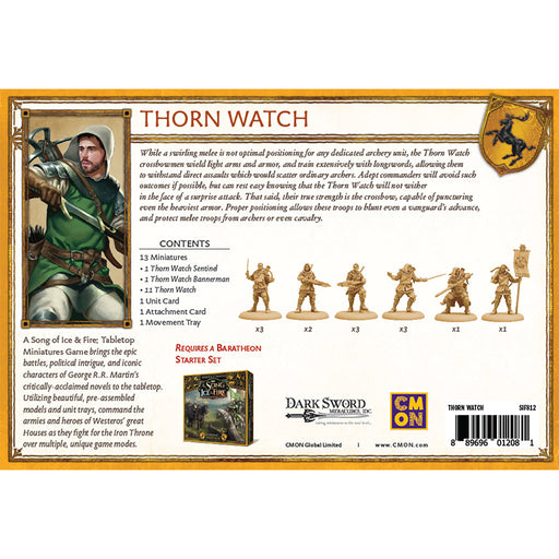 A Song of Ice & Fire: Thorn Watch - Premium Miniatures - Just $34.99! Shop now at Retro Gaming of Denver