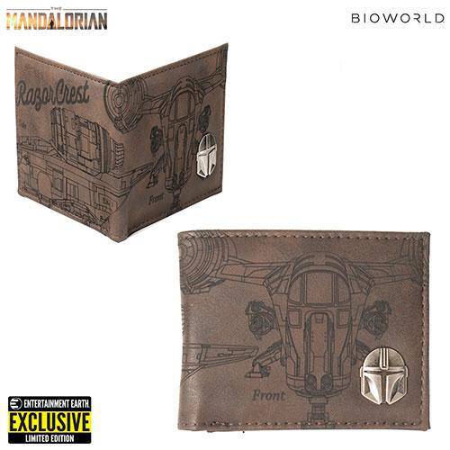 Star Wars: Mandalorian Etched PU Bifold Wallet - Entertainment Earth Exclusive - Premium Backpacks - Just $20.99! Shop now at Retro Gaming of Denver