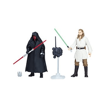 Star Wars Solo 3 3/4-Inch Action Figure - Darth Maul and Qui-Gon Jinn - Premium Action & Toy Figures - Just $15.89! Shop now at Retro Gaming of Denver