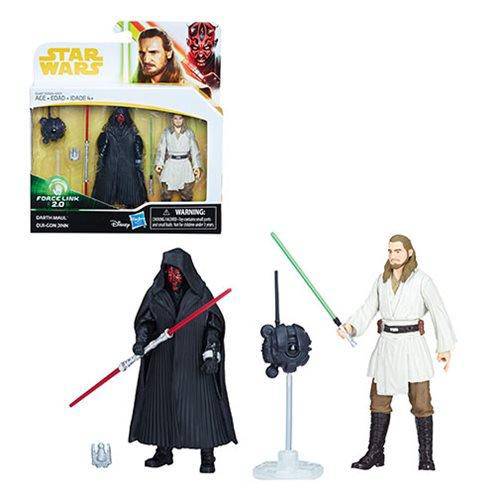 Star Wars Solo 3 3/4-Inch Action Figure - Darth Maul and Qui-Gon Jinn - Premium Action & Toy Figures - Just $15.89! Shop now at Retro Gaming of Denver