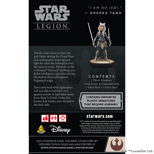 Star Wars: Legion - Ahsoka Tano Operative Expansion - Premium Miniatures - Just $21.99! Shop now at Retro Gaming of Denver
