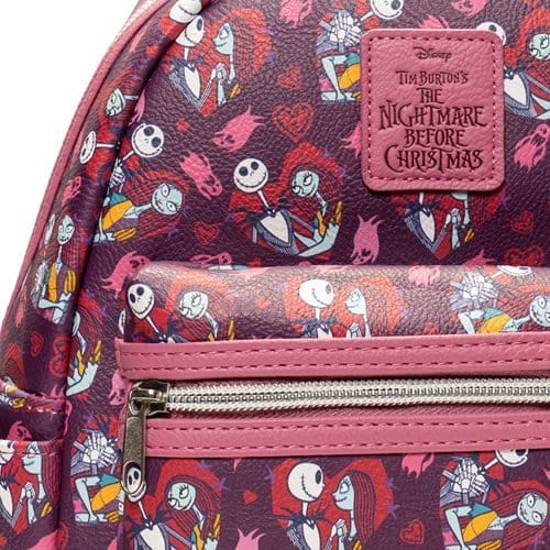Loungefly The Nightmare Before Christmas Jack and Sally Hearts Mini-Backpack - Entertainment Earth Exclusive - Premium Backpacks - Just $59.99! Shop now at Retro Gaming of Denver
