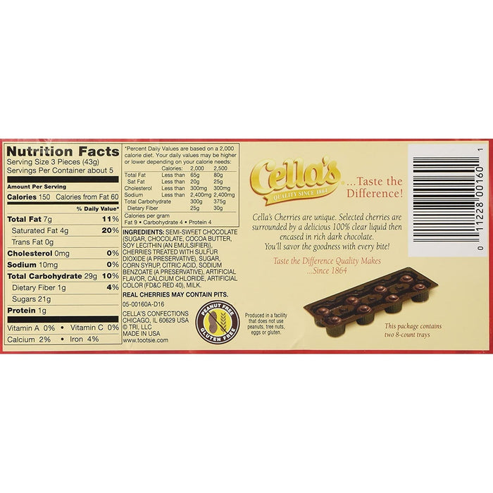 Cella's Milk Chocolate Covered Cherries 8 oz. Box - Premium Sweets & Treats - Just $6.99! Shop now at Retro Gaming of Denver
