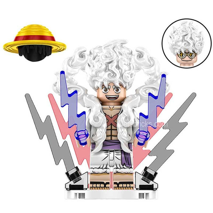 Monkey D Luffy Nika Sun God Gear 5 from One Piece Lego Anime Minifigures - Premium Minifigures - Just $5.50! Shop now at Retro Gaming of Denver