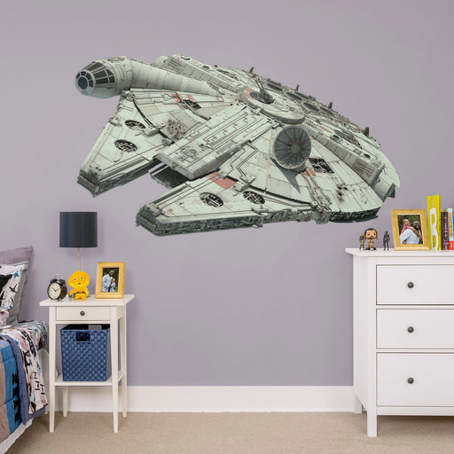 Millennium Falcon - Star Wars: The Rise of Skywalker - Officially Licensed Removable Wall Decal - Premium Vinyl Die-Cut Character - Just $69.99! Shop now at Retro Gaming of Denver