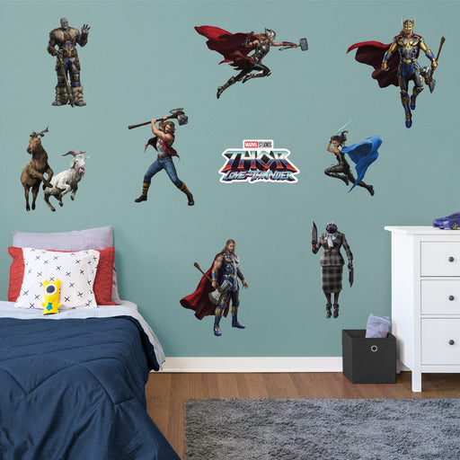 THOR: Love and Thunder: Thor Characters Collection - Officially Licensed Marvel Removable Adhesive Decal - Premium Collection - Just $124.99! Shop now at Retro Gaming of Denver