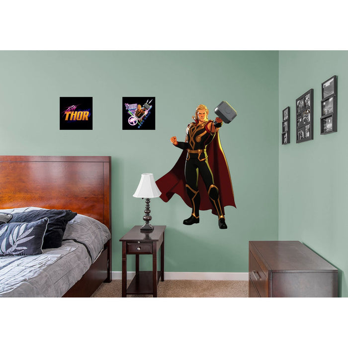 What If...: Party Thor RealBig        - Officially Licensed Marvel Removable Wall   Adhesive Decal - Premium Vinyl Die-Cut Character - Just $69.99! Shop now at Retro Gaming of Denver
