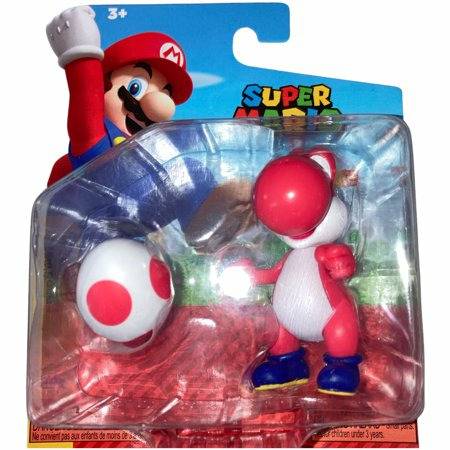 SUPER MARIO Action Figure 2.5 Inch Red Yoshi Rouge with with Egg Accessory Collectible Toy - Premium  - Just $18.99! Shop now at Retro Gaming of Denver