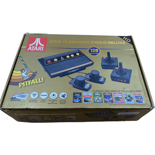 Atari 40Th Anniversary Flashback 8 Gold Deluxe HD Console Wireless Controllers  (120 Classic Games) - Premium Video Game Consoles - Just $80.99! Shop now at Retro Gaming of Denver