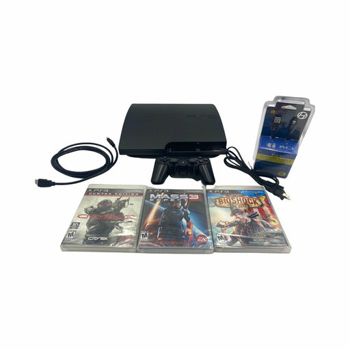 PlayStation 3 Slim System 160GB (With 3 New Game Bundle) - Premium Video Game Consoles - Just $117.99! Shop now at Retro Gaming of Denver