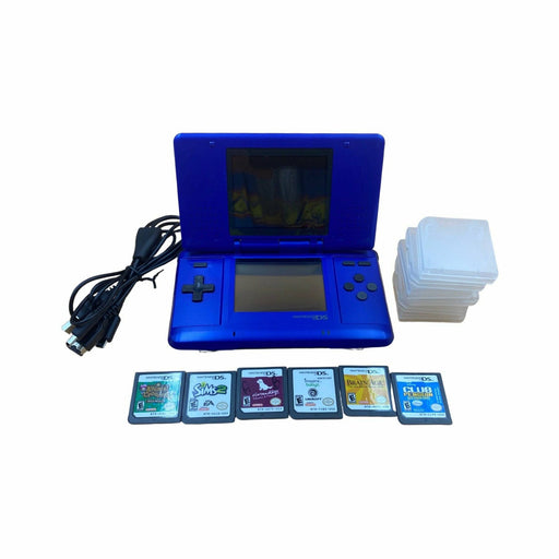 Nintendo DS Electric Blue and Animal Crossing Wild World (6 Game Bundle) - Premium Video Game Consoles - Just $179.99! Shop now at Retro Gaming of Denver