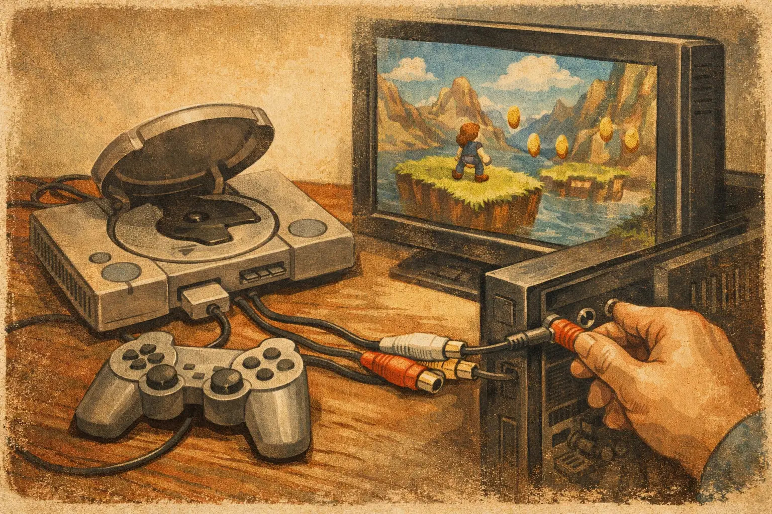 How to Connect PS1 to HDTV the Right Way