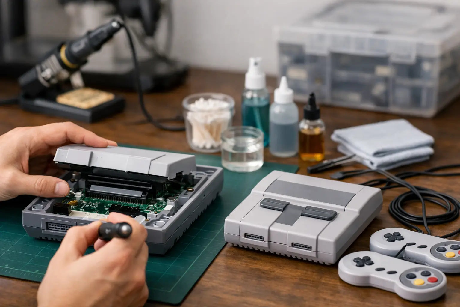 Retro Console Restoration Process Example